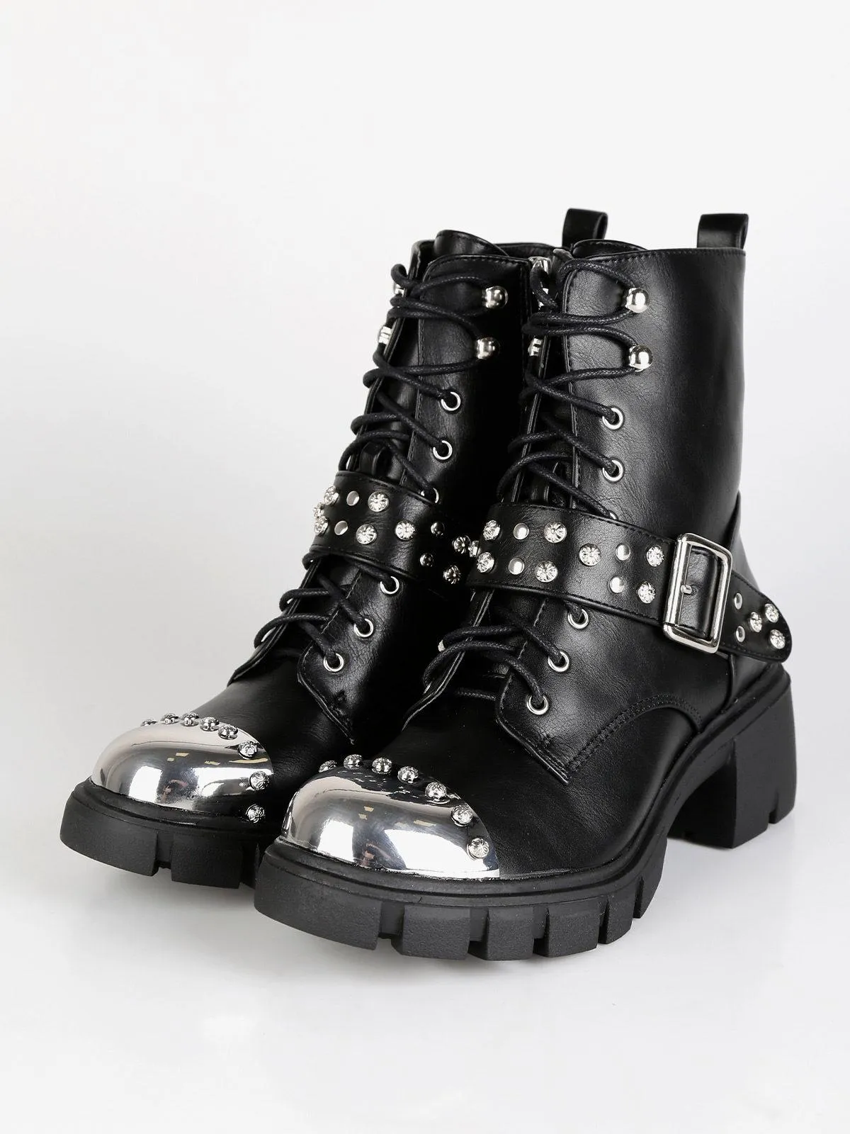 Tulipano Metal Toe Combat Boots.