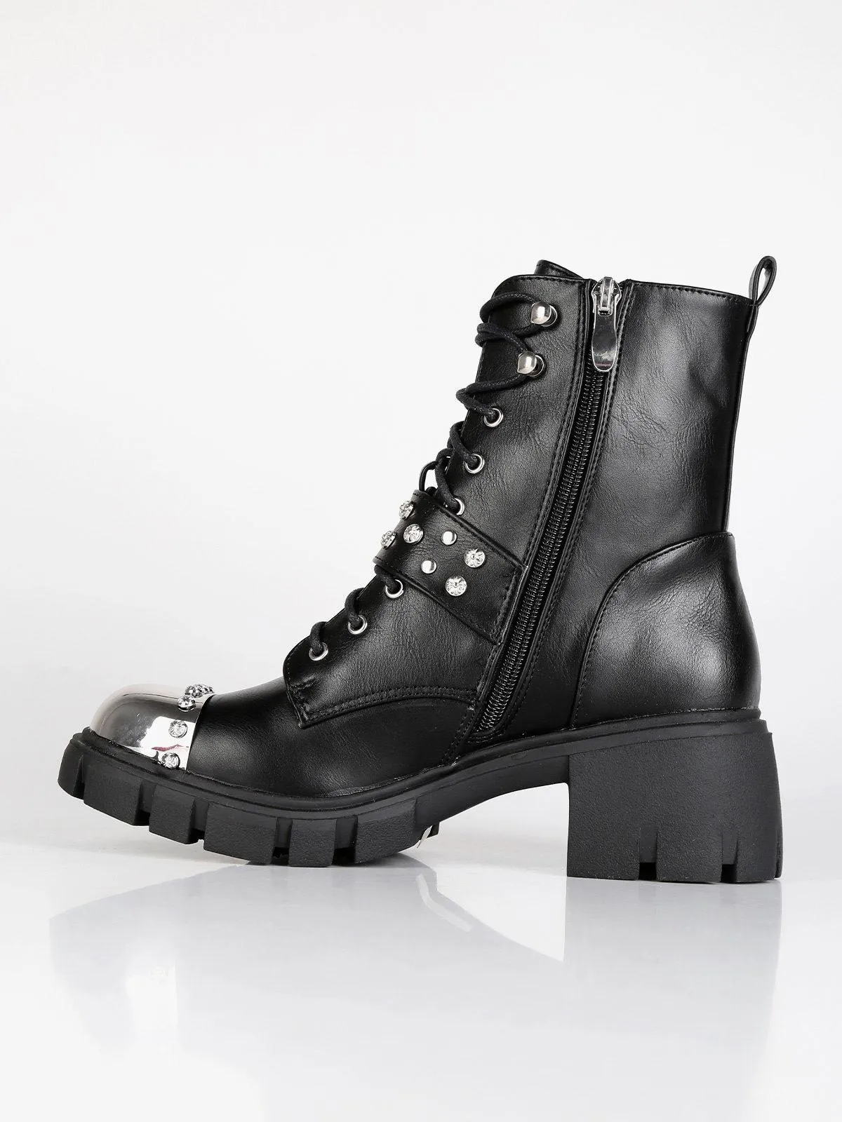Tulipano Metal Toe Combat Boots.
