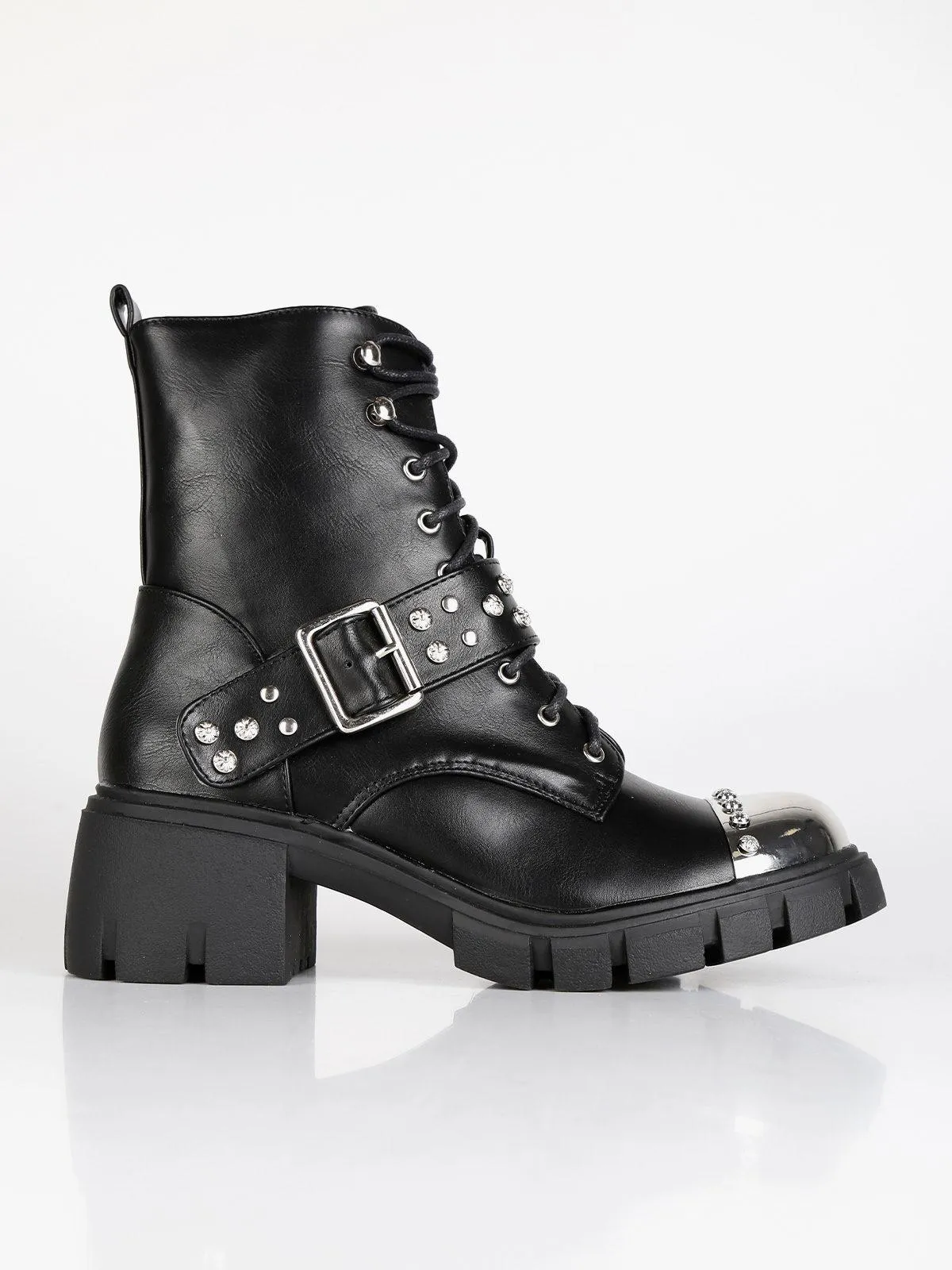 Tulipano Metal Toe Combat Boots.
