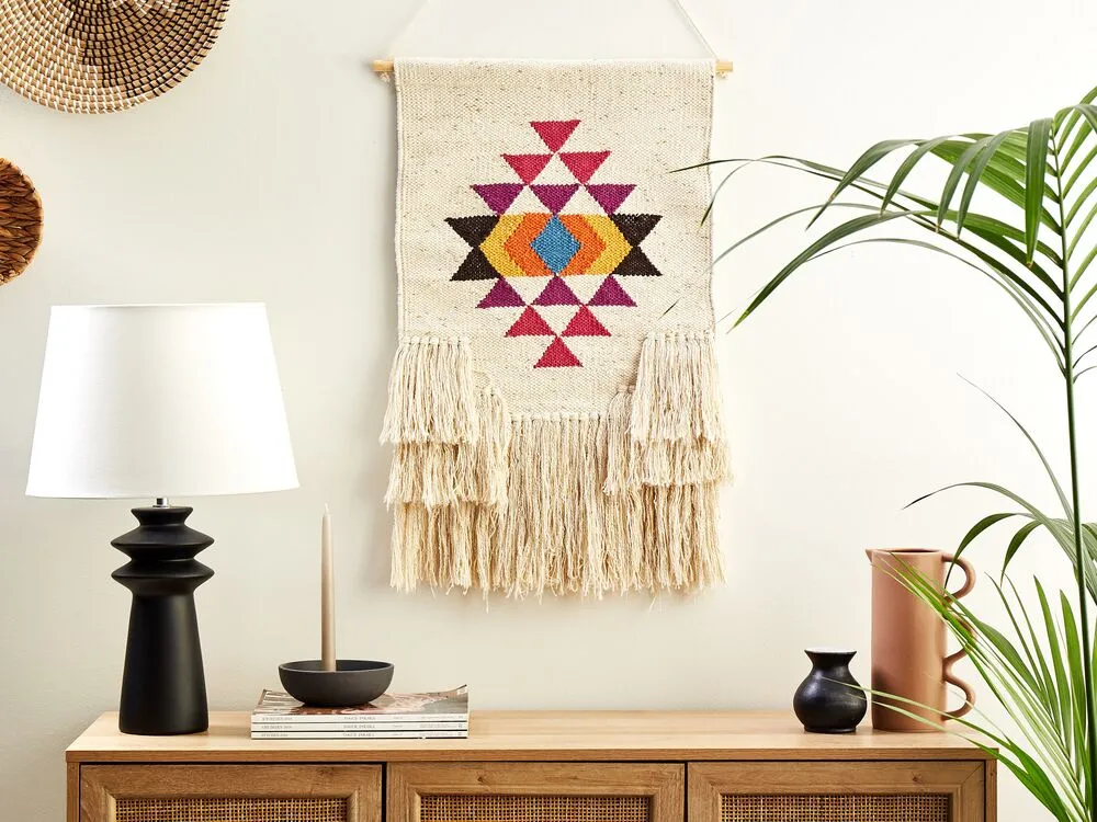 VEHARI Decorazione da parete in tessuto 104 cm Multicolore Cotone