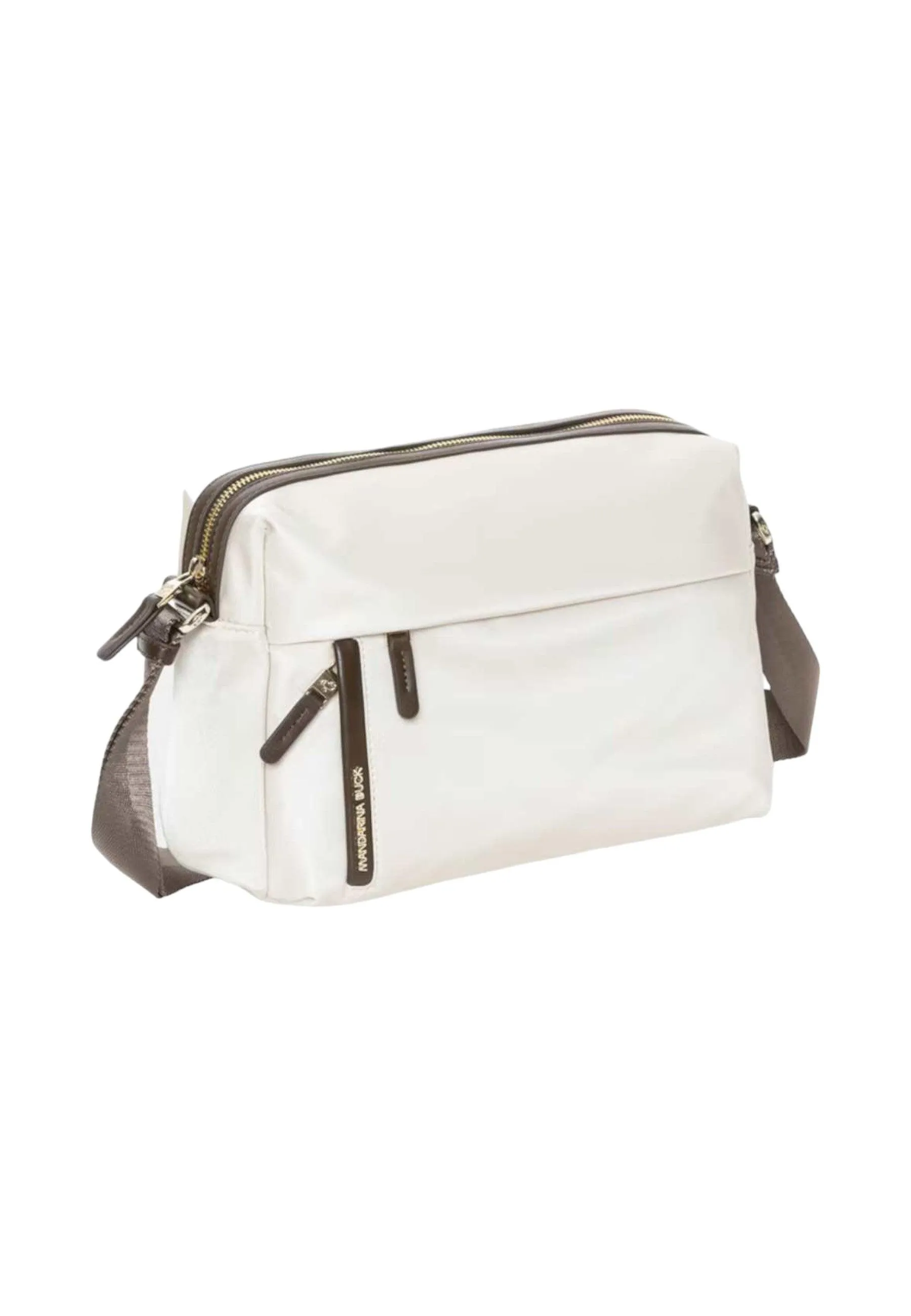 White Cap Gray Mandarina Duck Crossbody Bag for Women P10VCT1909E