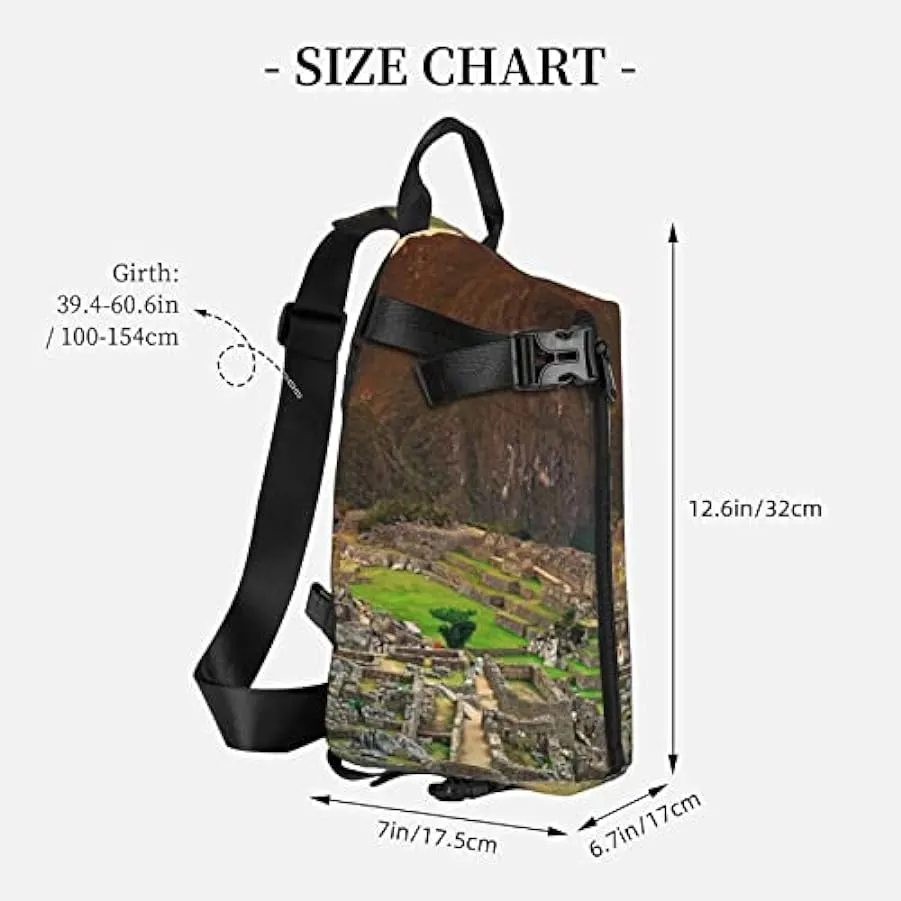 WOWBED GunsanPrinted - versatile shoulder bag for travel, hiking, outdoor sports, black, one size 136929028